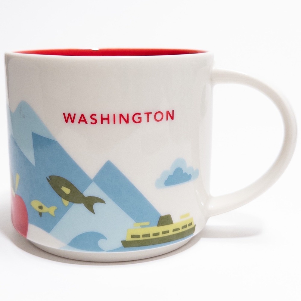 Starbucks You Are Here Collection Washington State Coffee Mug 14‎ oz